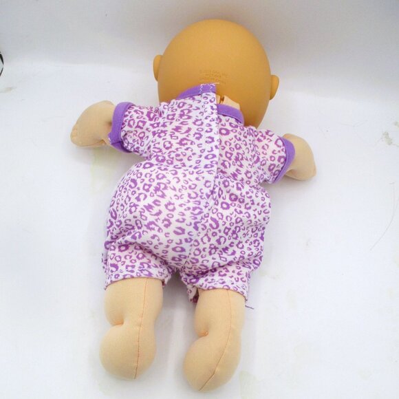 2015 CPKi Baby Doll Purple Leopard Outfit Brown Eyes WCT 56B Bald 14" - Picture 4 of 7